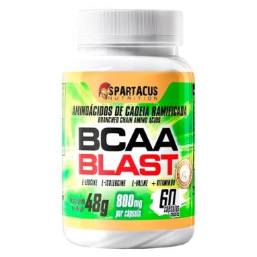 Imagem de BCAA Blast 60 Capsulas Aminoacidos Essenciais Enriquecido com vitamina B6 Ultra Concentrado Rapida Absorção Importado - Spartacus