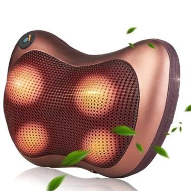 Imagem de Almofada Massageadora Shiatsu para Pescoço e Costas com Aquecimento, Relaxamento Muscular