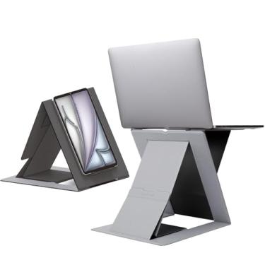 Imagem de MOFT Suporte dobrável para laptop, mesa de colo portátil e mini para computador, mesa de laptop para viagens e escritório em casa, design ergonômico com ângulos de visão ajustáveis, elevador de