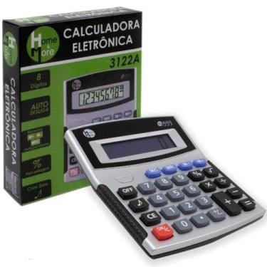 Imagem de Calculadora eletronica 8 digitos a pilha 13,7x11,3cm - HM COMERCIO