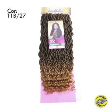 Imagem de Cabelo Duda Faux Locs Goddess Curl Twist Crochet Braid Ser Mulher 65cm