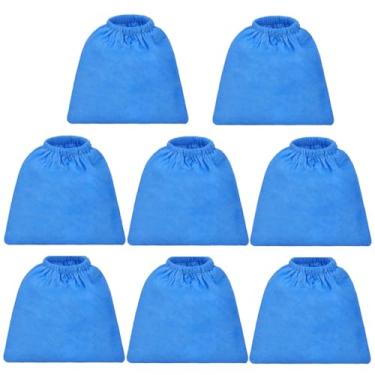 Imagem de Sacos de filtro de pano VRC5 para aspirador de pó molhado/seco de 4 a 16 galões, substitui a peça VFB511B 0201 VBV1210 VJC607PF VJC507P VOC507S VJ507 VOC507S 1001 VQ407S - 8 Pacote