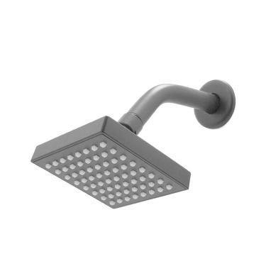 Imagem de Chuveiro Ducha Quadrado Articulável Preto Fosco Aquecimento Solar Ou Gás Luxo