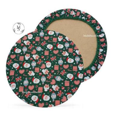 Imagem de 01 Capa de Sousplat Flor Natalina Nude Natal - 35 cm - Várias Cores e 