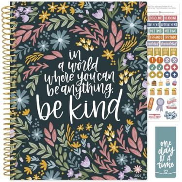 Imagem de bloom daily planners Agenda 2026 (janeiro a dezembro) - 21,6 cm x 28 cm Livro organizador de agenda semanal e mensal com adesivos e abas - capa macia flexível - Be Kind
