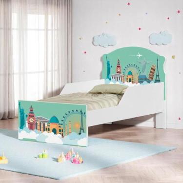 Imagem de Cama Infantil Tick Viagem Pelo Mundo - Mais de Casa