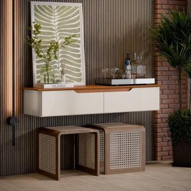 Imagem de Aparador Rack Suspenso Eros Flow 2 Portas - Ej Móveis