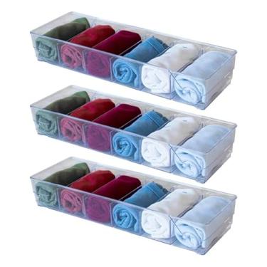 Imagem de ￼Colméias Diamond Organizadoras De Calcinhas Para Meias Roupas Bebês Kit 3 Unidades Acrílico/Cristal