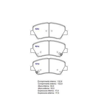 Imagem de Pastilha Freio Convencional Dianteira Sem Alarme Sistema Mando 5264 Sy