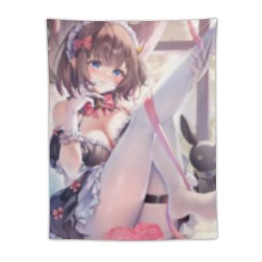Imagem de LIEGBMEU Tapeçaria de biquíni sexy anime menina quente 76,2 x 101,6 cm interior exterior parede colcha arte decoração de tapeçaria caprichosa, AF053