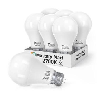 Imagem de Lâmpadas LED Mastery Mart A19 9W (equivalente a 60W) 800lm 2700K