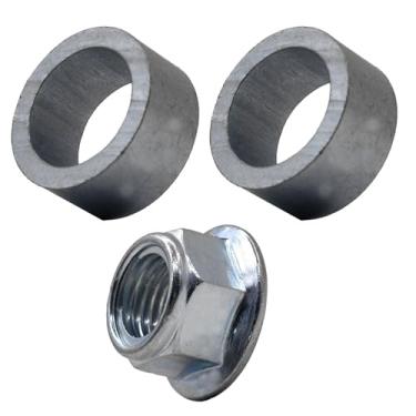 Imagem de Arruela de eixo espaçador de motocicleta, substituição de espaçador de roda dianteira ou traseira M15 para motocicleta Dirt Pit Bike Motocross (M15 x 15 mm)