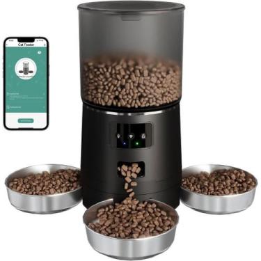 Imagem de Newpet Alimentador Automático Pet 6L com WiFi  Comedouro Programável p