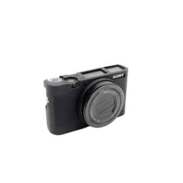 Imagem de STSEETOP Capa de câmera para Sony RX100 VII RX100 M7 - Capa protetora de silicone para DSLR DSLR, gaiola destacável, à prova de choque, à prova de poeira (preta sem capa de lente)