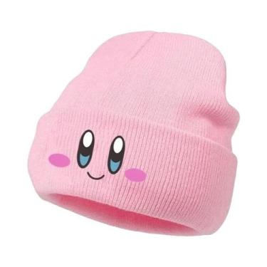 Imagem de Gorro De Inverno Feminino Quente De Malha Com Bordado De Olhos Grandes