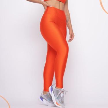 Imagem de Legging Fitness Malha Trilobal Canelada Feminina Academia - CM Fitness