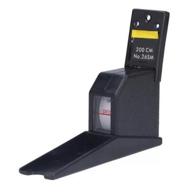 Imagem de Estadiômetro Parede Fixo Com Fita Medição Adultos - Preto - CONTEC