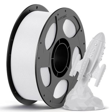 Imagem de ANYCUBIC PETG Filament 1.75mm, filamento para impressora 3D, precisão dimensional +/- 0.02mm, resistência excepcional e durável, impressão com a maioria das impressoras 3D FDM, carretel de 1KG, branco