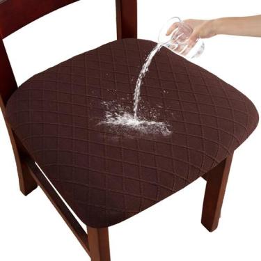 Imagem de Capas de assento de cadeira YUEANG, conjunto impermeável de 4 para sal