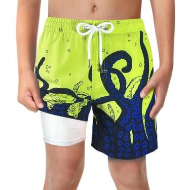 Imagem de Calções de banho LUCOWEE para meninos, tamanho 10-12