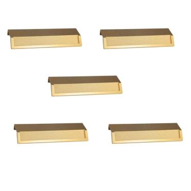 Imagem de Kit 5 Puxador Citizen 45 Graus G Dourado Matte Fosco Zen