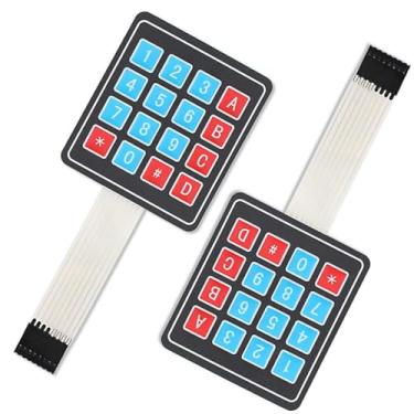 Imagem de GANASOME Teclado com interruptor de membrana 4 x 4 - matriz de matriz de 16 teclas para robô Arduino ESP32