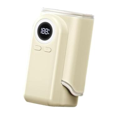 Imagem de simhoa Aquecedor de mamadeiras, aquecedor, função de água morna com visor digital, portátil para, uso diário, compras, Bege