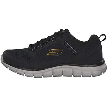 Imagem de Tênis Skechers Track Knockhill Masculino - Preto e Dourado