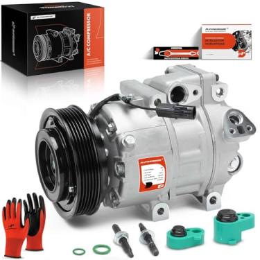 Imagem de A-Premium Compressor De Ar Condicionado Com Embreagem Compatível Kia Sorento 2011-2012, Hyundai Santa Fe Veracruz 2007-2012, 3,3 L 3,5 3,8