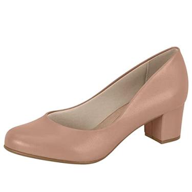 Imagem de Sapato Scarpin Feminino Salto Bloco Confort Beira Rio 4777.409 (Nude, BR, Adulto, Numérico, 36)