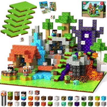 Imagem de Blocos magnéticos Toy United 150 unidades com 6 placas de base para cr