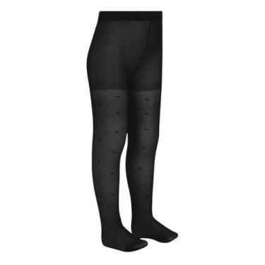 Imagem de Meia calça infantil fio 20 gravatinha trifil, M, Preto