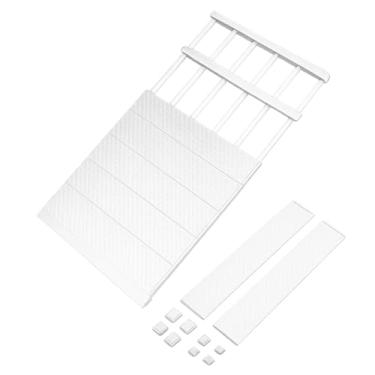 Imagem de Organizador Prateleira Inteligente Retrátil portátil 53 a 90 cm Aço inoxidável Branca Extensível Largura 30cm