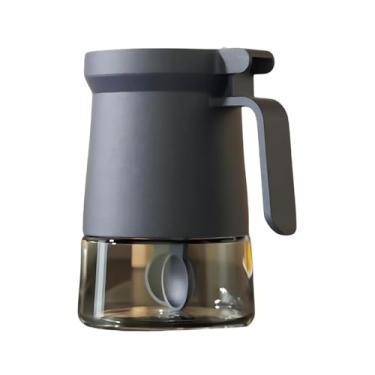 Imagem de Açucareiro de Vidro com Tampa e Colher, 350 ml, Design Moderno, para Açúcar e Temperos (Cinza)