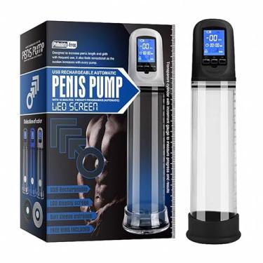 Imagem de Bomba Peniana Automático Elétrico Recarregável com Tela Led Penis Pump