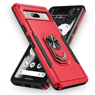 Imagem de SORAKA Capa para Google Pixel 7A com anel de apoio para os pés Capa rígida de PC Capa de TPU macio para amortecedores Capa Google Pixel 7A Capa robusta