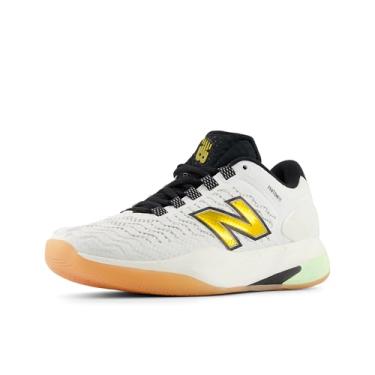 Imagem de New Balance Fresh Foam X Ct-Rally V2 Tênis feminino, Branco/Preto/Ouro Metálico, 39