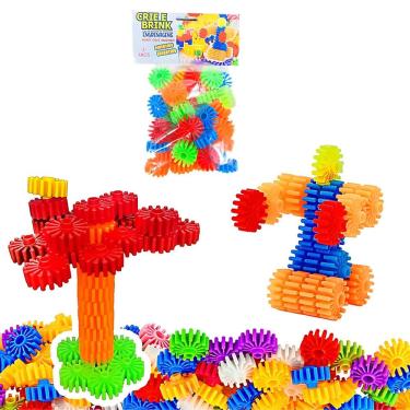 Imagem de Brinquedo De Montar Crie e Brink Engrenagens Educativo 40 Peças
