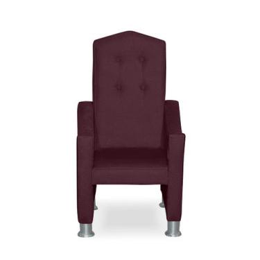 Imagem de Mini Poltrona Infantil decorativa Suede - Sonho das Poltronas, Bordo