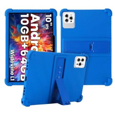 Imagem de Capa para tablet Tuotatop X13 / Dghrti Tab20 / KADYBE D115 10 polegadas, capa protetora de silicone macio para Tuotatop X13 / Dghrti Tab20 / KADYBE D115, adequada para crianças, suporte ajustável, à