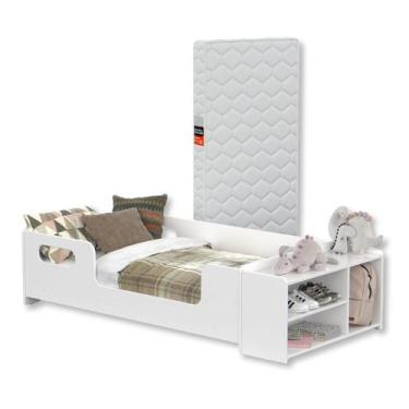 Imagem de Mini Cama Aconchego Infantil Montessoriana com Nicho e Colchão - MS Mó