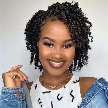 Imagem de Crochet Passion Twists Hair BOHOBABE 8 pacotes de 20 cm 1B
