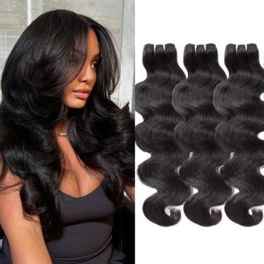 Imagem de Pacotes de cabelo WEQUEEN Body Wave 16A Brazilian Virgin x18x20x22cm
