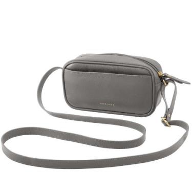 Imagem de Bolsa de Couro Mariart Quinoa, Cinza