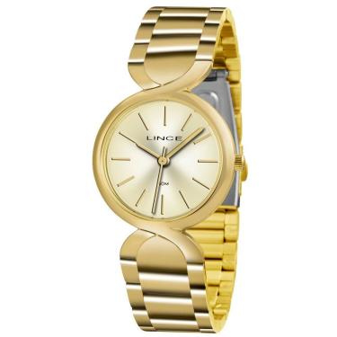 Imagem de Relógio Lince Feminino Ref: Lrgh048l C1kx Bracelete Dourado
