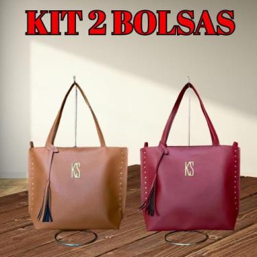 Imagem de Kit 2 Bolsas Sacola Tote Grande de Ombro Alça Reforçada - rhastavelly,