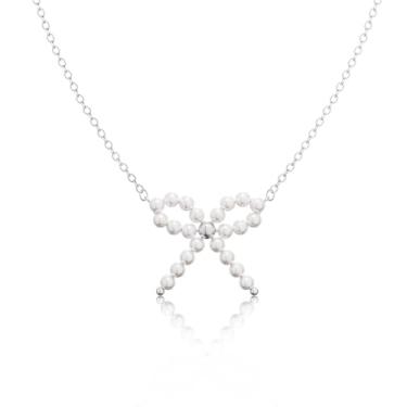 Imagem de MBW Colar de ouro/prata para mulheres, moderno, delicado banhado a ouro 14 K, gargantilha de pérola, corrente fina de prata, fofo, impermeável, simples, joias de aniversário, presentes de casamento