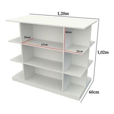 Imagem de Expositor Central Multiuso Mdp Mercado Padaria Petshop Loja - VETORIAL