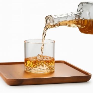 Imagem de Copo Whisky Baixo Montanha em Vidro Cristalino, Acessórios para Bar.