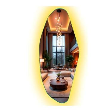 Imagem de Espelho Grande Corpo Inteiro Decorativo Com Led Orgânico 90cm - Lopazz